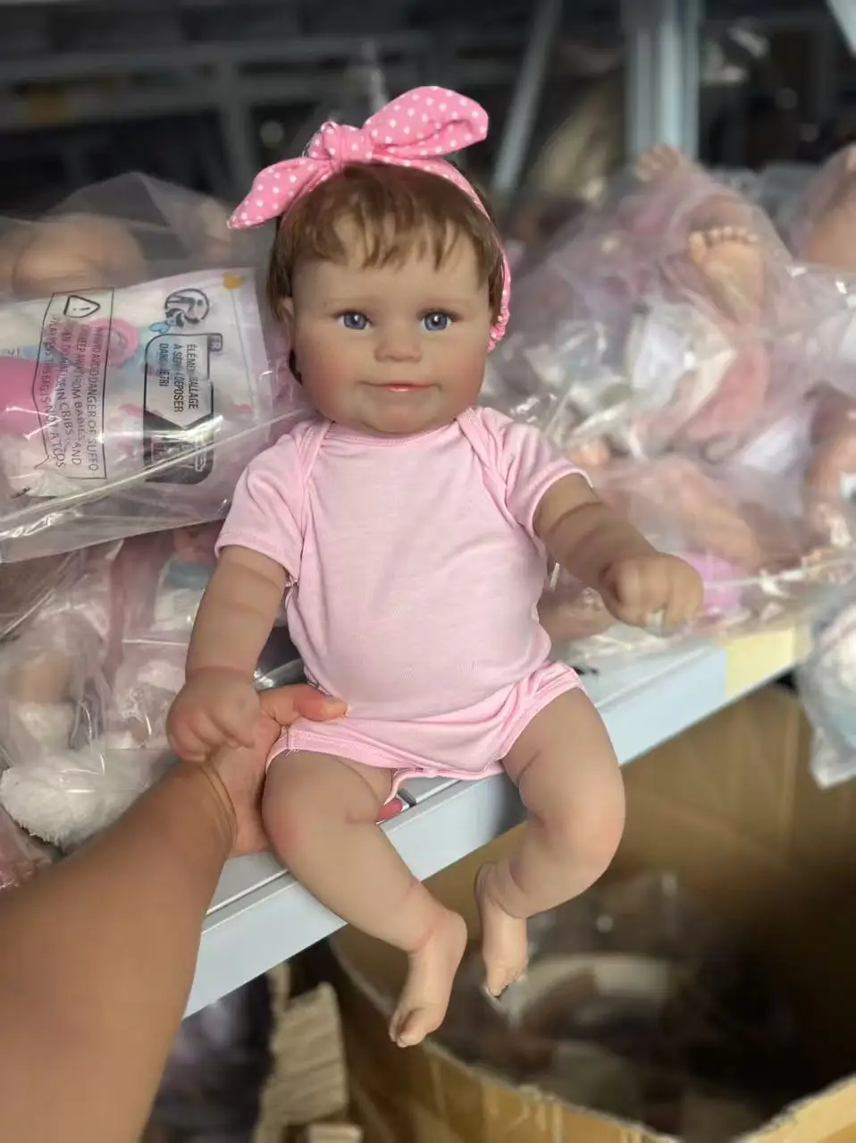 48CM Silicone Baby Doll Reborn Maddie Realistic Newborn Baby Girl Dolls 3D Painting Skin with Visible Veins Waterproof Bath Toys
48CM Silicone Baby Doll Reborn Maddie Realistic Newborn Baby Girl Dolls 3D Painting Skin with Visible Veins Waterproof Bath Toys