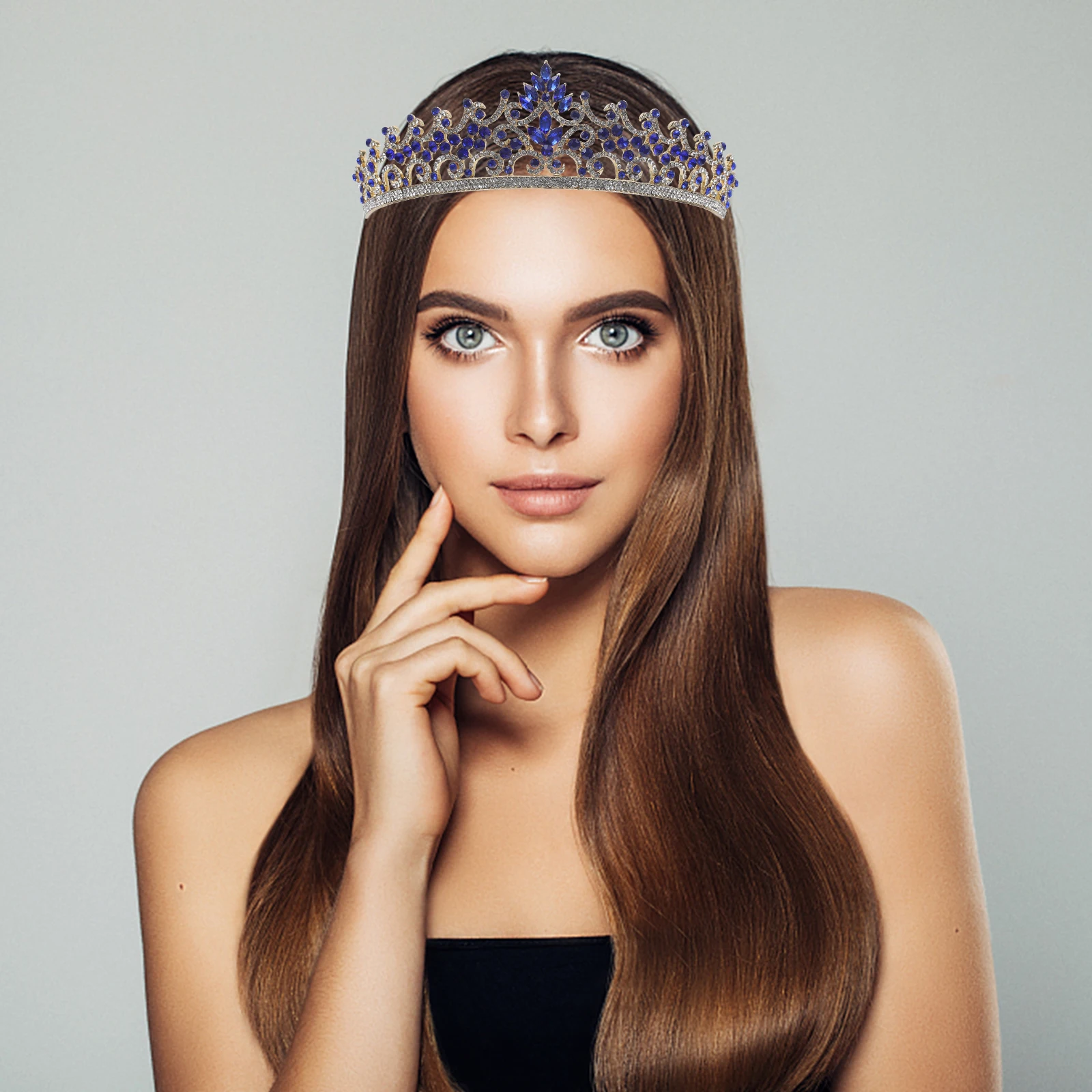 Bridal Crown Rhinestone Tiaras Women Hair Accessories Wedding Bride Elegant Alloy Bridal Crowns Girls Prom Birthday
Bridal Crown Rhinestone Tiaras Women Hair Accessories Wedding Bride Elegant Alloy Bridal Crowns Girls Prom Birthday