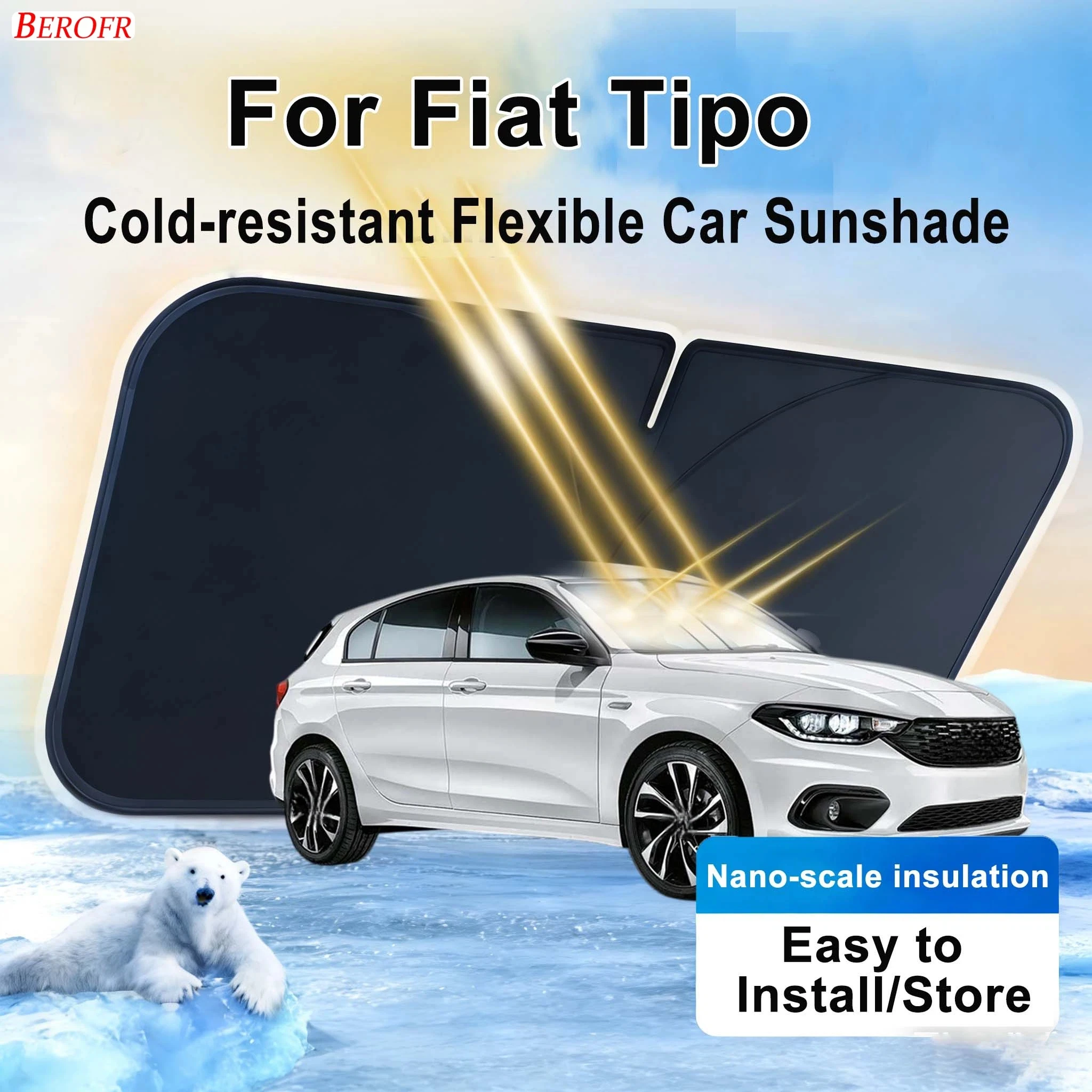 For Fiat Tipo 2018-2026 Car Windshield Sunshade Cover Front Window Sun Shade Heat Insulation Summer Auto Accessories
For Fiat Tipo 2018-2026 Car Windshield Sunshade Cover Front Window Sun Shade Heat Insulation Summer Auto Accessories