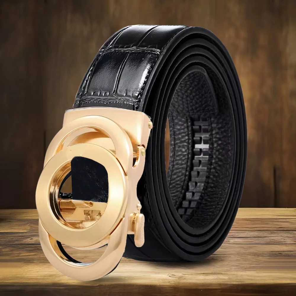 POYYAS Mens Genuine Leather Belt - Automatic Buckle Simple Styling, Durable Alloy Buckle, Business Casual Golf Wear, High-Quality Leather Panel - Perfect for Everyday Use
POYYAS Mens Genuine Leather Belt - Automatic Buckle Simple Styling, Durable Alloy Buckle, Business Casual Golf Wear, High-Quality Leather Panel - Perfect for Everyday Use