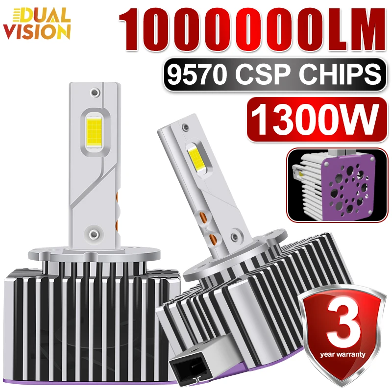 Dualvision D2S D2R D1S D3S 1:1 Светодиодные лампы для фар 6000K D1R D3R D8S D4S D4R Комплект Xeon LED Двусторонние очень большие 9570 чипов CSP
Dualvision D2S D2R D1S D3S 1:1 Светодиодные лампы для фар 6000K D1R D3R D8S D4S D4R Комплект Xeon LED Двусторонние очень большие 9570 чипов CSP