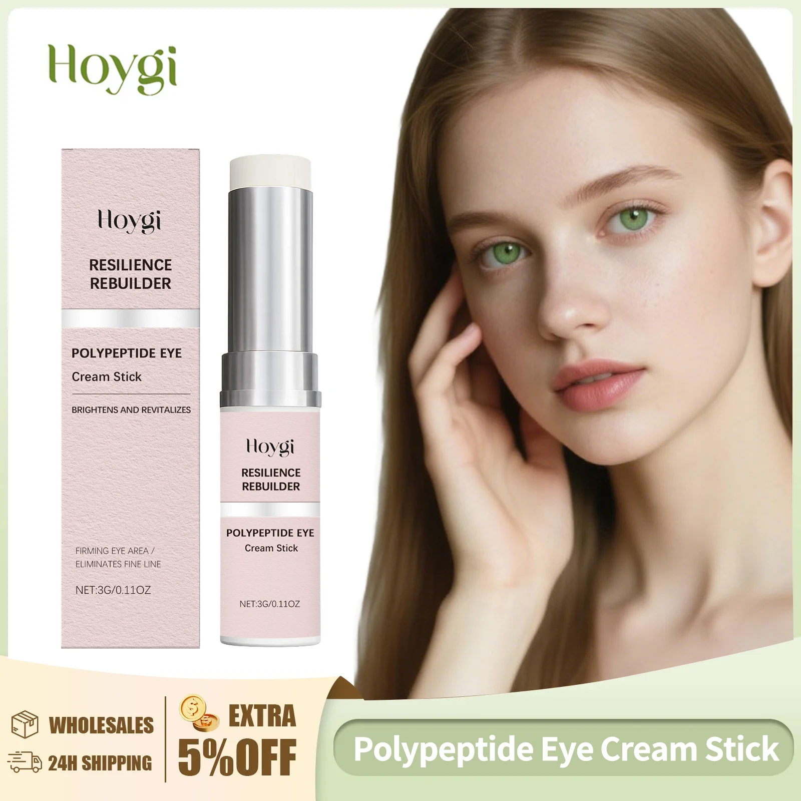 Polypeptide Eye Cream Stick Firming Eye Area Increase Elasticity Eliminate Fine Lines Improve Dark Circles Eye Bags Eye Cream 3g
Polypeptide Eye Cream Stick Firming Eye Area Increase Elasticity Eliminate Fine Lines Improve Dark Circles Eye Bags Eye Cream 3g