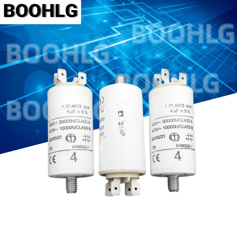 1PCS 1.27.4AC3 MKP 4uF 420V Motor Starting Film Capacitor
1PCS 1.27.4AC3 MKP 4uF 420V Motor Starting Film Capacitor