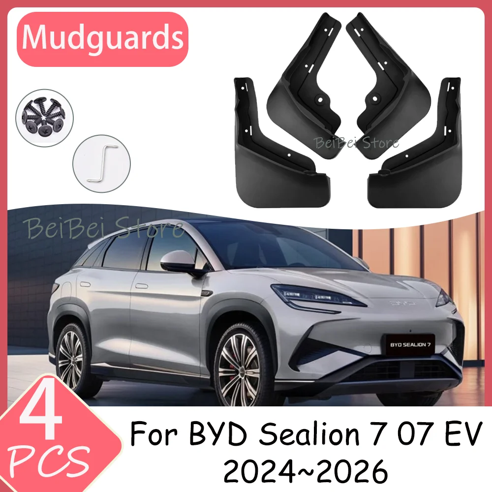 Car Mudguards For BYD Sealion 7 07 EV 2024~2026 2025 4PCS Car Wheel Mudguard Flaps Mud Skin Cover Fenders Splash Accessories PP
Car Mudguards For BYD Sealion 7 07 EV 2024~2026 2025 4PCS Car Wheel Mudguard Flaps Mud Skin Cover Fenders Splash Accessories PP