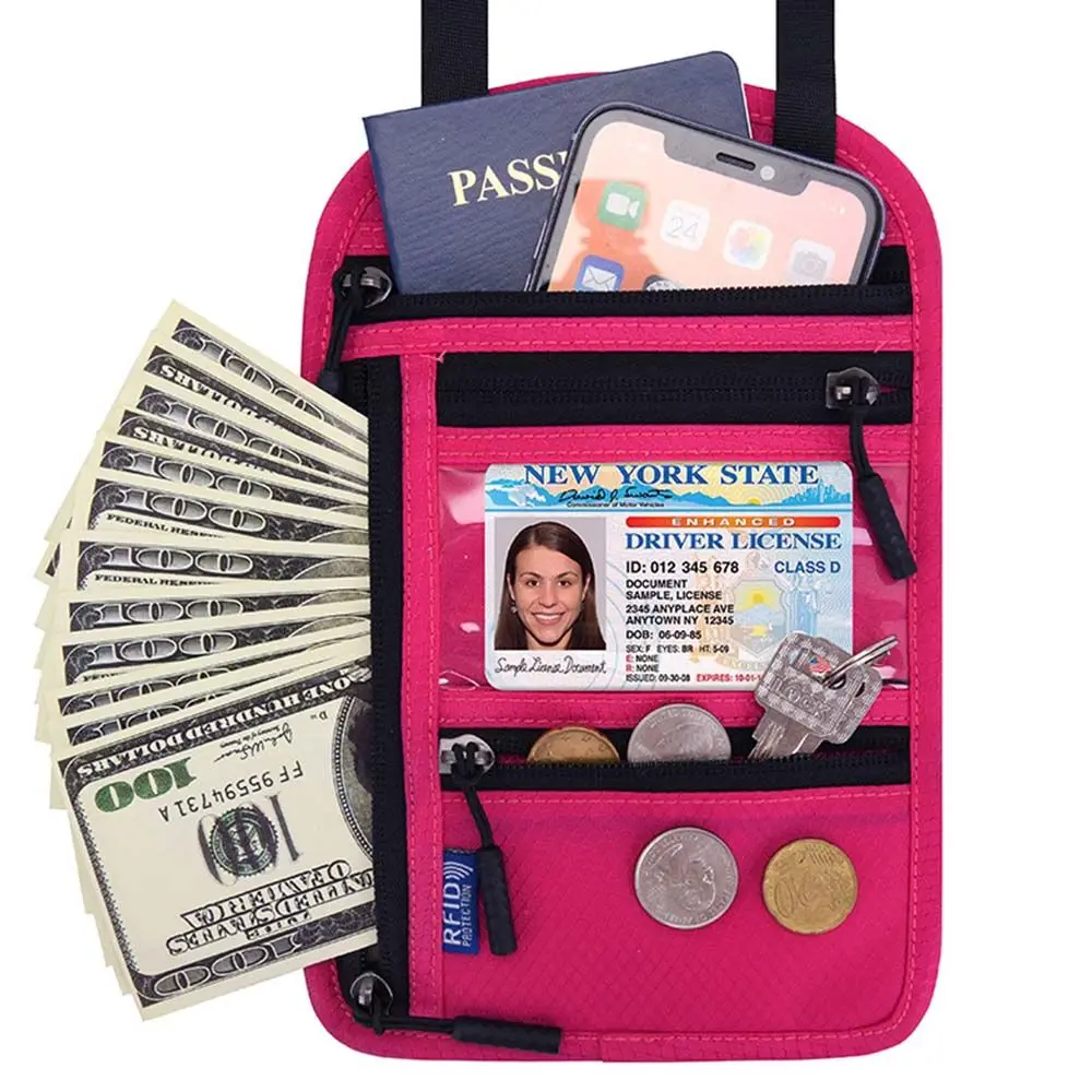 Protective Cover Travel Zipper Halter Passport Holder RFID Crossbody Bag Shoulder Passport Bag Credit Card Organizer
Protective Cover Travel Zipper Halter Passport Holder RFID Crossbody Bag Shoulder Passport Bag Credit Card Organizer
