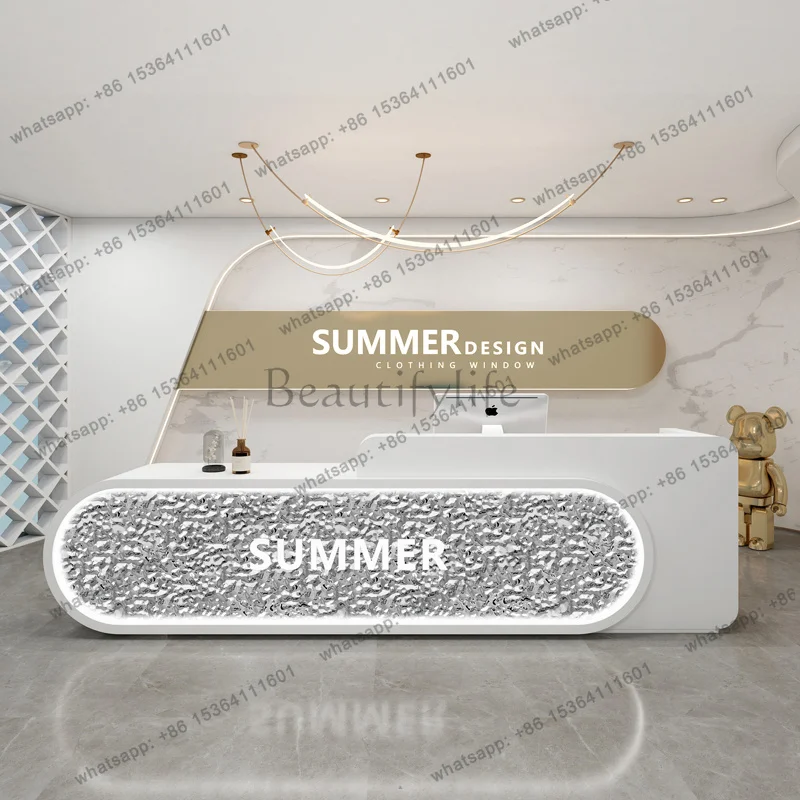 LJY Corner Curved Reception Desks Minimalist Design Beauty Salon Reception Desks Simple Modern Comptoire Accueil Trendy Furnitur
LJY Corner Curved Reception Desks Minimalist Design Beauty Salon Reception Desks Simple Modern Comptoire Accueil Trendy Furnitur