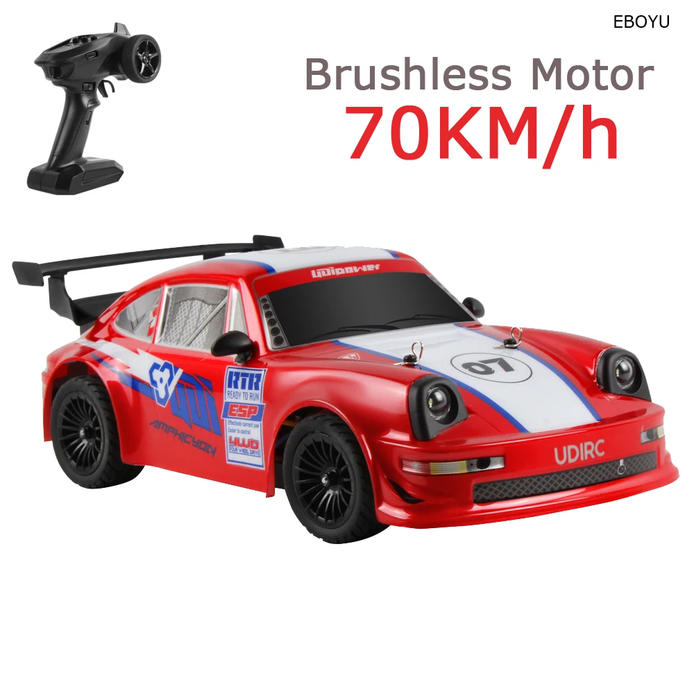EBOYU 1607PRO RC Car 1/16 2.4G 4WD Brushless Motor 70km/h High Speed RC Truck with LED Light RC Drift Car Vehicle Model Gift Toy
EBOYU 1607PRO RC Car 1/16 2.4G 4WD Brushless Motor 70km/h High Speed RC Truck with LED Light RC Drift Car Vehicle Model Gift Toy