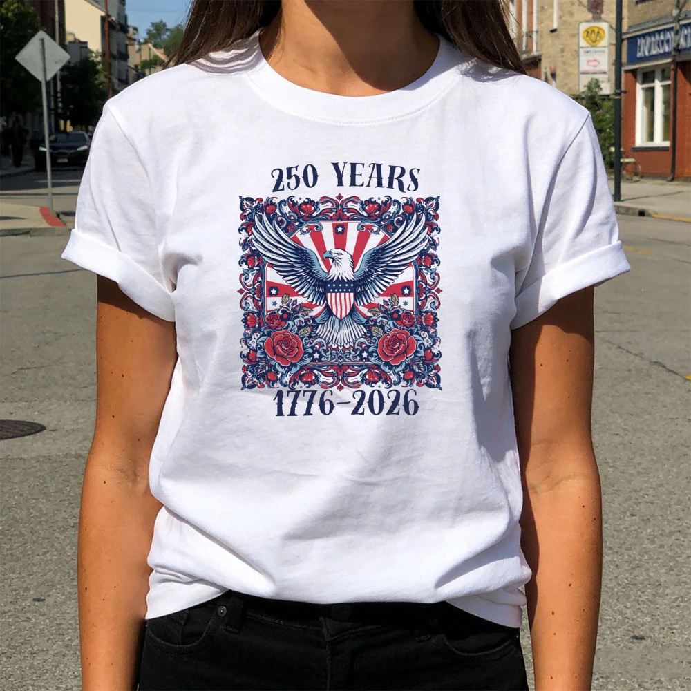 The United States Eagle Creative Design T-Shirt Patriotic 250 Years 1776-2026 Unisex Tee Fashion Women Independence Day Shirt
The United States Eagle Creative Design T-Shirt Patriotic 250 Years 1776-2026 Unisex Tee Fashion Women Independence Day Shirt