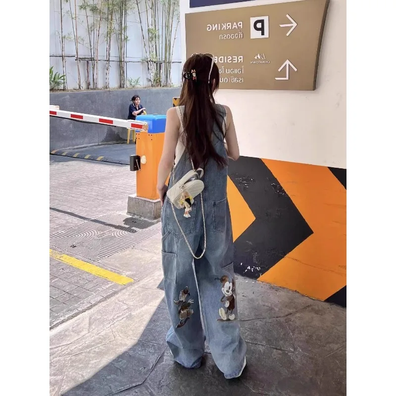 hoodie Women's Cartoon Mickey Print Denim Overalls Autumn Stylish Slim Fit Casual One-Piece Jumpsuit with Design Details hoodies
hoodie Women's Cartoon Mickey Print Denim Overalls Autumn Stylish Slim Fit Casual One-Piece Jumpsuit with Design Details hoodies