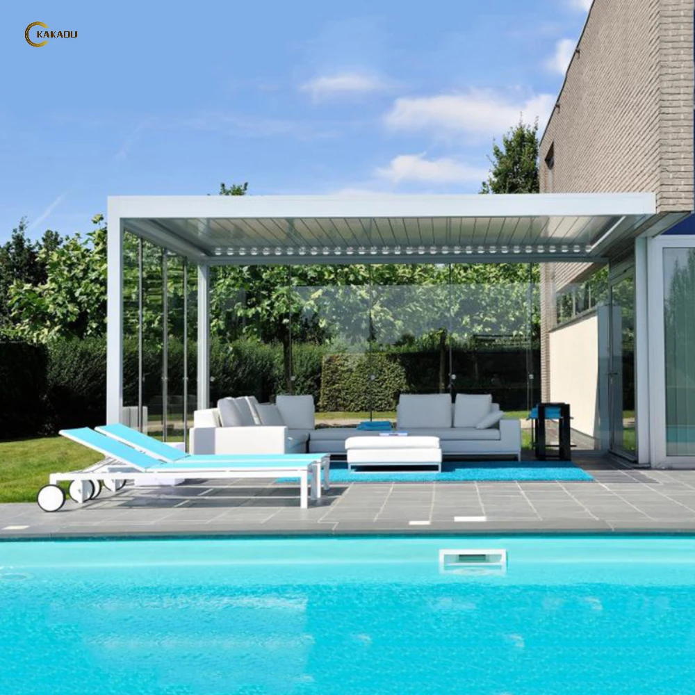 KAKADU Garden Electric Pergola Gazebo Aluminium Louver Bioclimate Pergola for Outdoor
KAKADU Garden Electric Pergola Gazebo Aluminium Louver Bioclimate Pergola for Outdoor