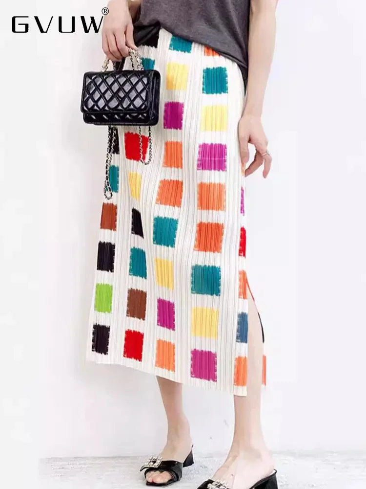 GVUW Pleated Print Skirt Women Split Loose Split Elastic Waist Elegant New 2024 Versatile Loose Straight Female Skirts 17G7328
GVUW Pleated Print Skirt Women Split Loose Split Elastic Waist Elegant New 2024 Versatile Loose Straight Female Skirts 17G7328