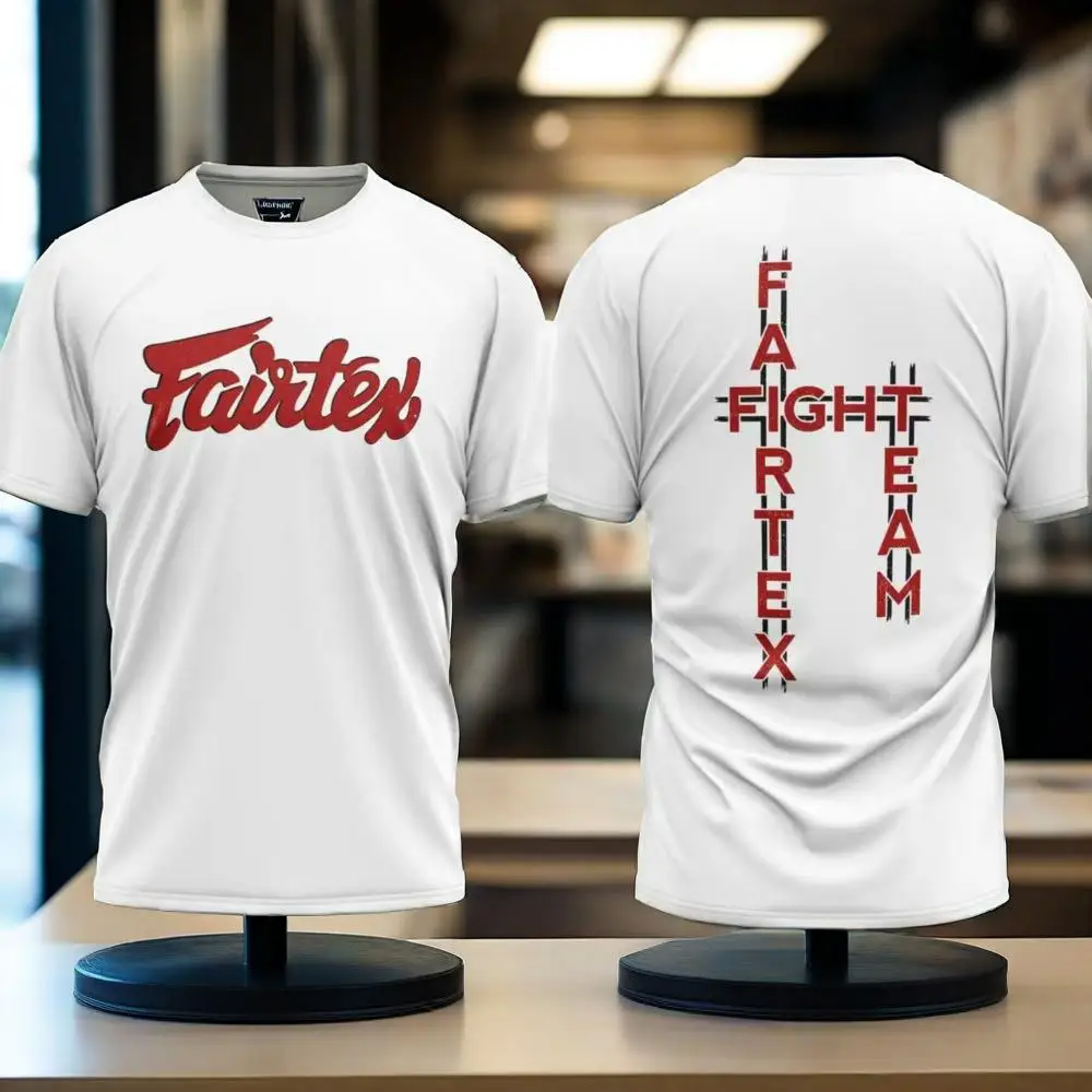 Новая мужская летняя футболка, борцовский костюм с принтом Fairtex, удобный и дышащий, тренировочный костюм, можно стирать в машине, идеальный подарок
Новая мужская летняя футболка, борцовский костюм с принтом Fairtex, удобный и дышащий, тренировочный костюм, можно стирать в машине, идеальный подарок