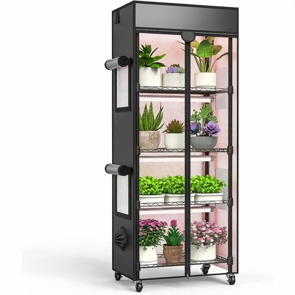 Indoor Greenhouse 5 Tier 23.2 L×13.3 W×61.3 H 96W Full Spectrum Grow Lights
Indoor Greenhouse 5 Tier 23.2 L×13.3 W×61.3 H 96W Full Spectrum Grow Lights