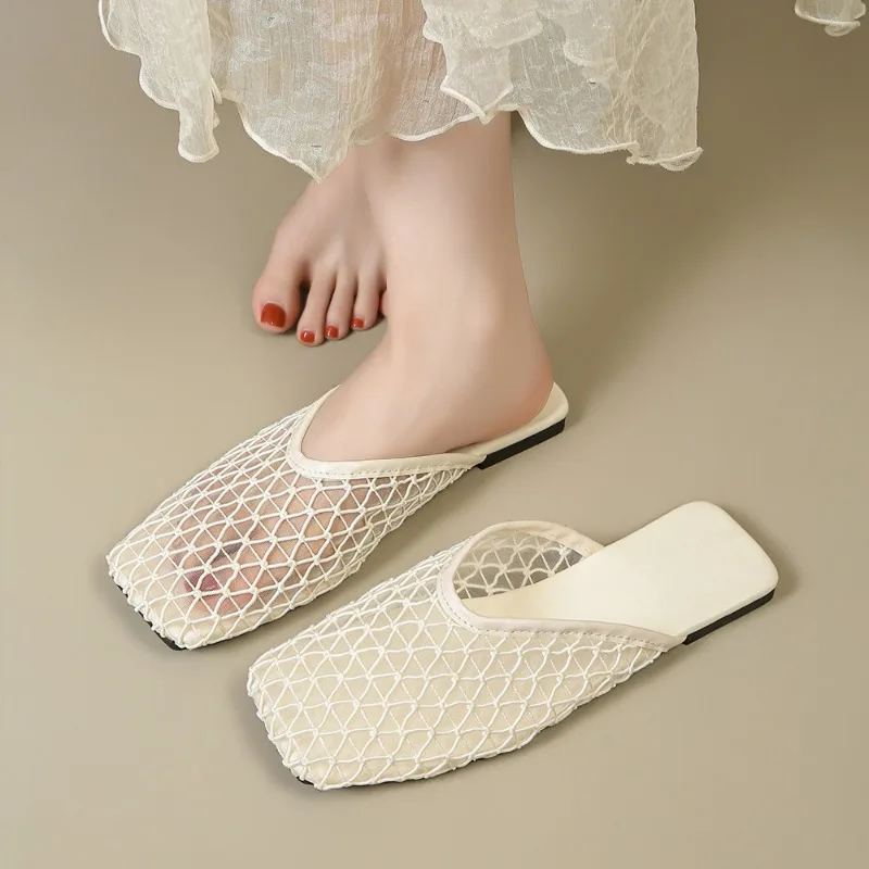 Women's Summer New Oversized Slippers with Mesh Hollow Casual Flat Bottomed and Back Empty Sandals for Women
Women's Summer New Oversized Slippers with Mesh Hollow Casual Flat Bottomed and Back Empty Sandals for Women