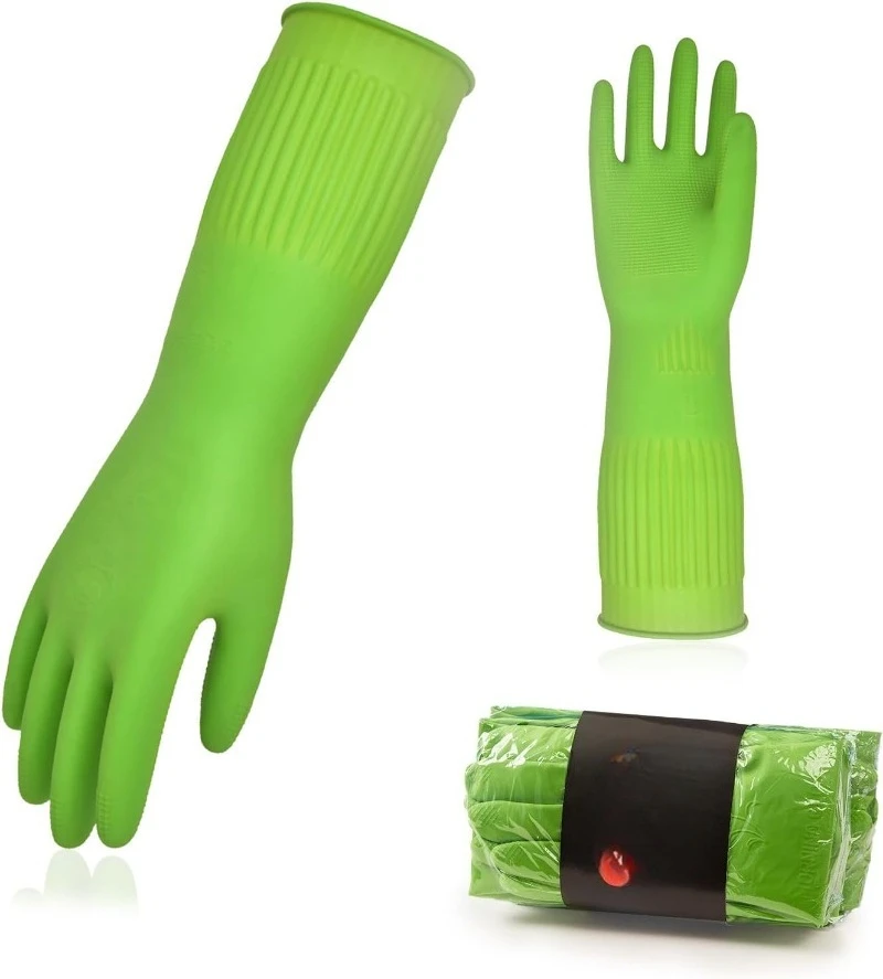 10-Pairs Dishwashing Gloves, Reusable Household Gloves, Kitchen Gloves, Long Sleeve, Thick Latex, Cleaning,
10-Pairs Dishwashing Gloves, Reusable Household Gloves, Kitchen Gloves, Long Sleeve, Thick Latex, Cleaning,