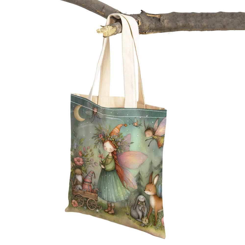 CasualFairy Tale World Girl Shopping Bag Cartoon Child Elf Women Shopper Bags Double Print ChildGift Lady Tote Shoulder Handbag
CasualFairy Tale World Girl Shopping Bag Cartoon Child Elf Women Shopper Bags Double Print ChildGift Lady Tote Shoulder Handbag