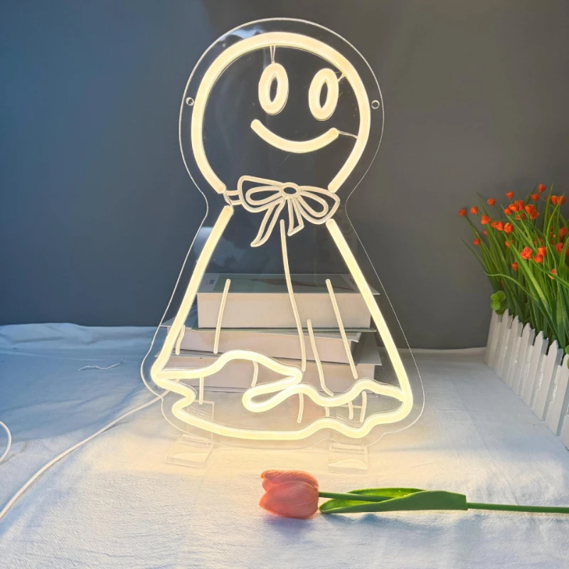 LED Creative-shaped Sunny Doll Neon Light, Acrylic Decorative Ambient Light, Acrylic Light Sign
LED Creative-shaped Sunny Doll Neon Light, Acrylic Decorative Ambient Light, Acrylic Light Sign