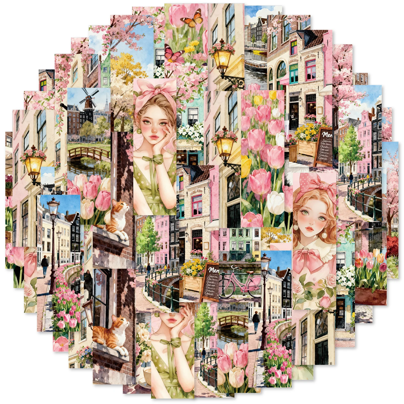 Etori Life Floral City 25Pcs Spring Blooming Flower Pattern with Beautiful Girl Characters Pet Sticker Pack for Laptop, Phone Stickers, Photo Albums, Suitcases, Room Decoration, Scrapbooking Supplies, Gift Bags, Bookmarks, Card Making, Toy Stickers, Schoo
Etori Life Floral City 25Pcs Spring Blooming Flower Pattern with Beautiful Girl Characters Pet Sticker Pack for Laptop, Phone Stickers, Photo Albums, Suitcases, Room Decoration, Scrapbooking Supplies, Gift Bags, Bookmarks, Card Making, Toy Stickers, Schoo