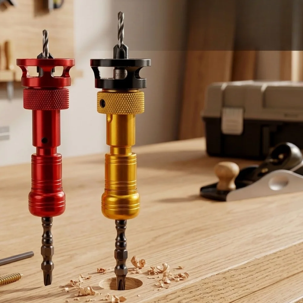 Dual Head Countersink Drill Bit Adjustable Depth Stop Woodworking Screw Driving For Screw Driving Tasks
Dual Head Countersink Drill Bit Adjustable Depth Stop Woodworking Screw Driving For Screw Driving Tasks