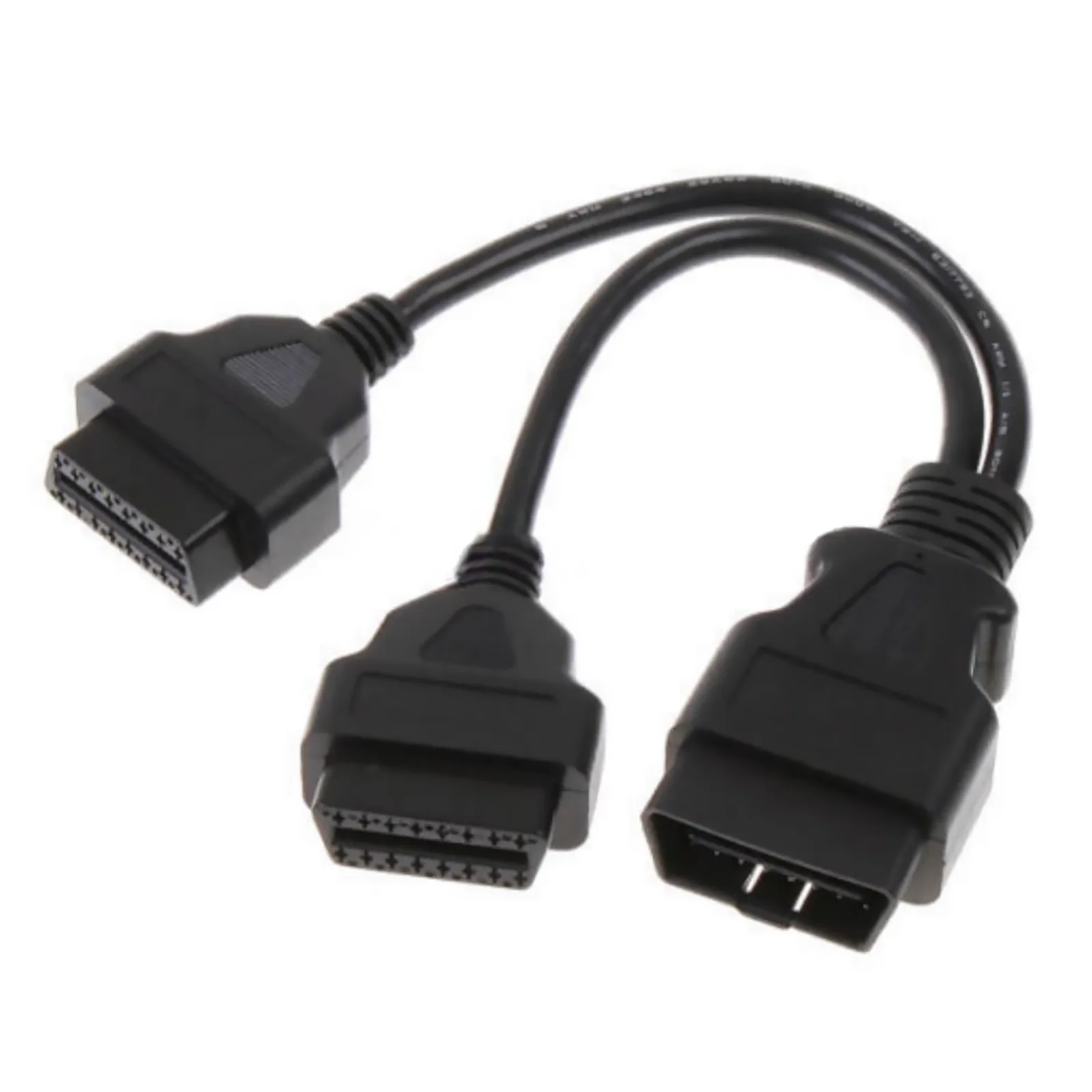 16Pin OBD 2 Extender OBD2 16 Pin Male to Dual Female Y Splitter Elbow OBDII Extension Connector Cable 30cm
16Pin OBD 2 Extender OBD2 16 Pin Male to Dual Female Y Splitter Elbow OBDII Extension Connector Cable 30cm