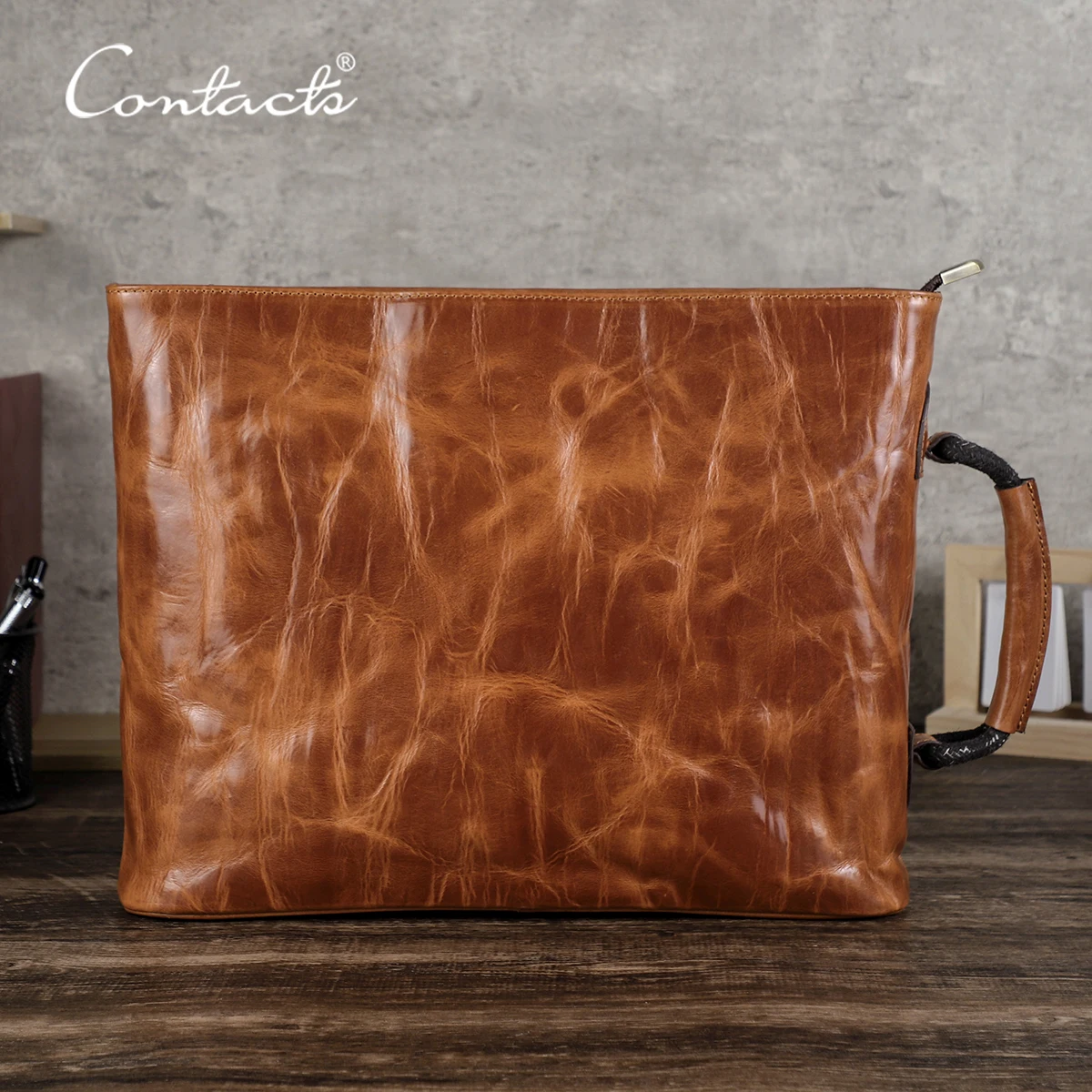 CONTACT'S Genuine Leather Tote Laptop Bags for Men Luxury Designer Large Clutch Bag Briefcase Business Bag for 13.3" Macbook Air
CONTACT'S Genuine Leather Tote Laptop Bags for Men Luxury Designer Large Clutch Bag Briefcase Business Bag for 13.3" Macbook Air