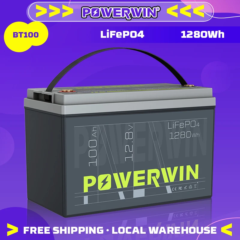 BT100 LiFePO4 Аккумулятор Powerwin 12,8 В, 128 Втч, поддерживающий более 4000 циклов, со встроенным BMS.
BT100 LiFePO4 Аккумулятор Powerwin 12,8 В, 128 Втч, поддерживающий более 4000 циклов, со встроенным BMS.