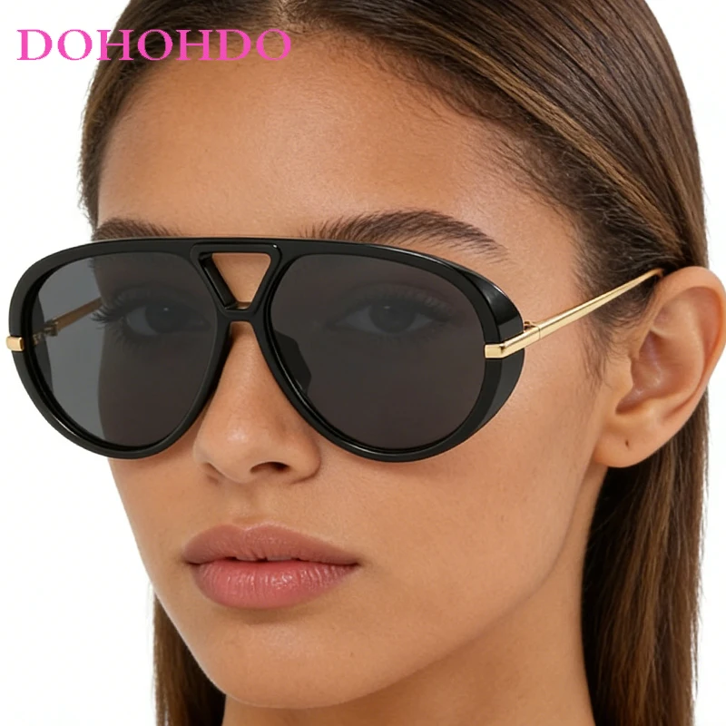Retro Classic Metal Leg Oversized Frame Pilot Women Sunglass UV400 Luxury Brand Men Sun Glasses Driving Eyewear Lunette Femme
Retro Classic Metal Leg Oversized Frame Pilot Women Sunglass UV400 Luxury Brand Men Sun Glasses Driving Eyewear Lunette Femme