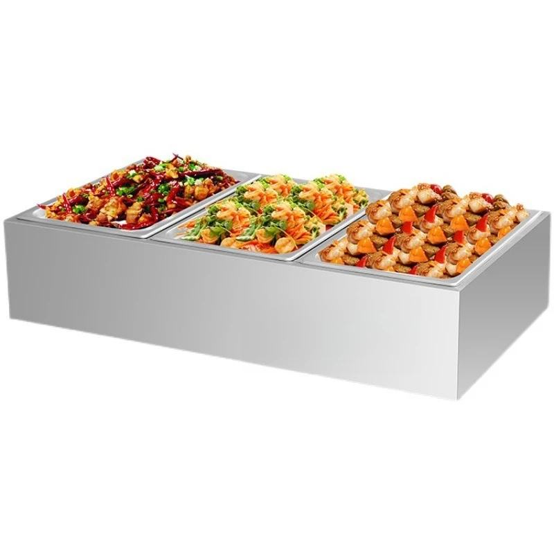 Tabletop insulated rice table commercial stainless steel canteen meal multi-compartment electric hot soup pool electric heating
Tabletop insulated rice table commercial stainless steel canteen meal multi-compartment electric hot soup pool electric heating