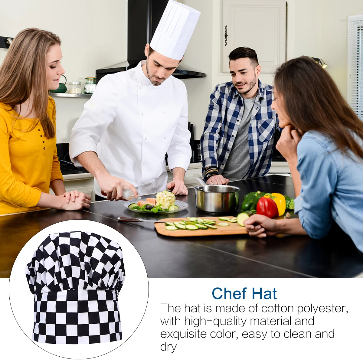 Chef Hat Uniform Mushroom Design Kitchen Cooking Cotton Polyester Comfortable Cook Hat Wear Restaurant
Chef Hat Uniform Mushroom Design Kitchen Cooking Cotton Polyester Comfortable Cook Hat Wear Restaurant