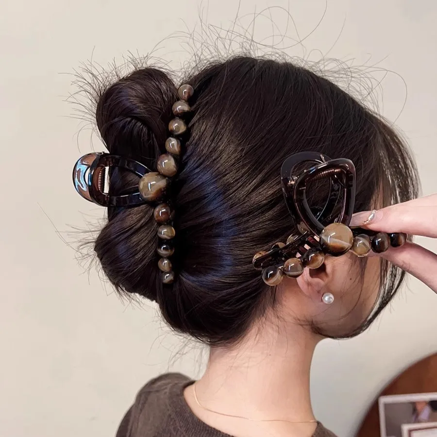 Premium Strong Grip Round Bead Hair Claw Clip Large Size Elegant Updo Back Head Accessories for Women Daily Wear
Premium Strong Grip Round Bead Hair Claw Clip Large Size Elegant Updo Back Head Accessories for Women Daily Wear