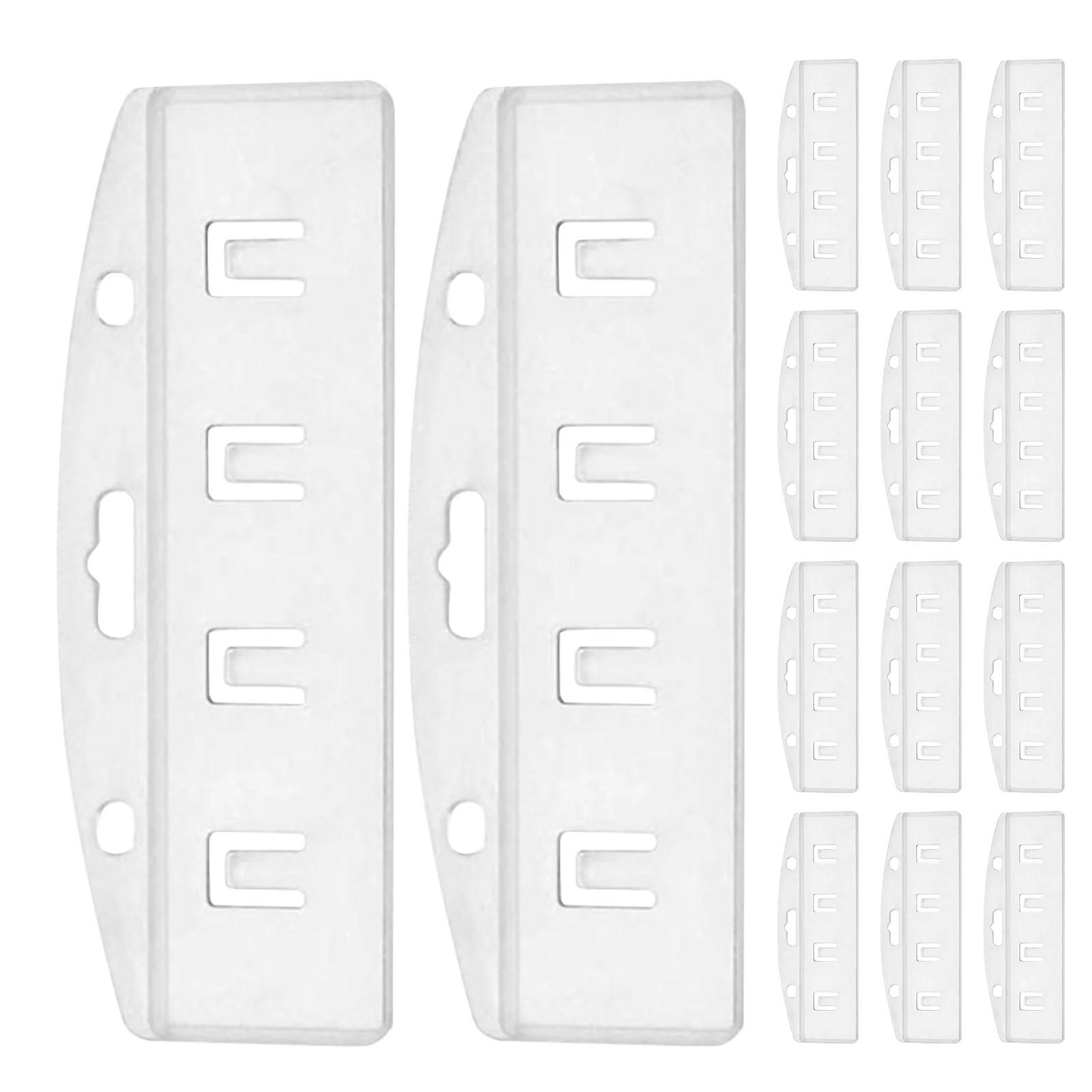 25Pcs Transparent Badge Protector Horizontal Hard Plastic Id Card Holder for Office Conference Swiping Credit Card Display
25Pcs Transparent Badge Protector Horizontal Hard Plastic Id Card Holder for Office Conference Swiping Credit Card Display