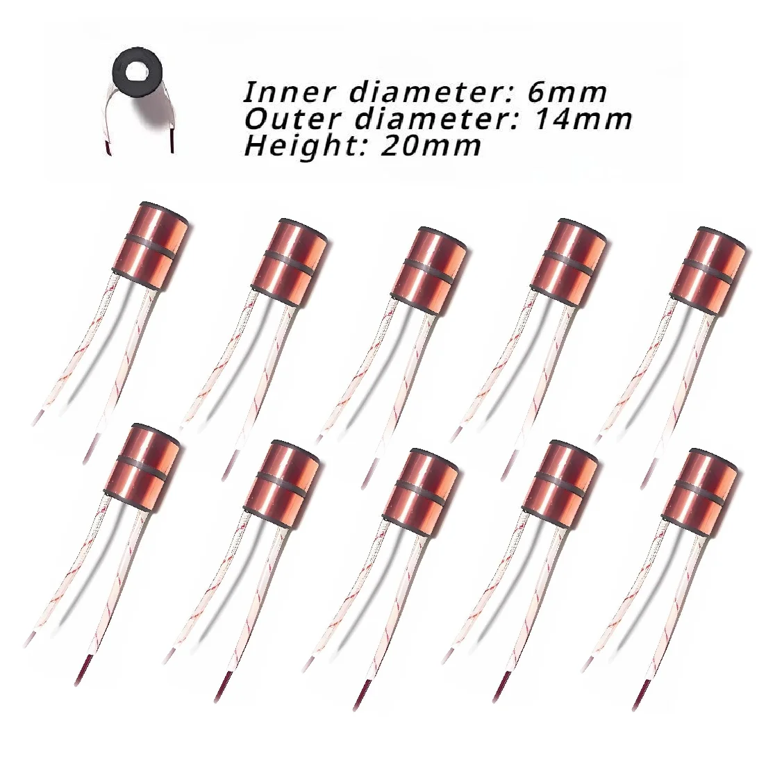 10pcs Car Actuator Universal for Toyota Generator Collector Copper Head Slip Rings 6*14*20
10pcs Car Actuator Universal for Toyota Generator Collector Copper Head Slip Rings 6*14*20