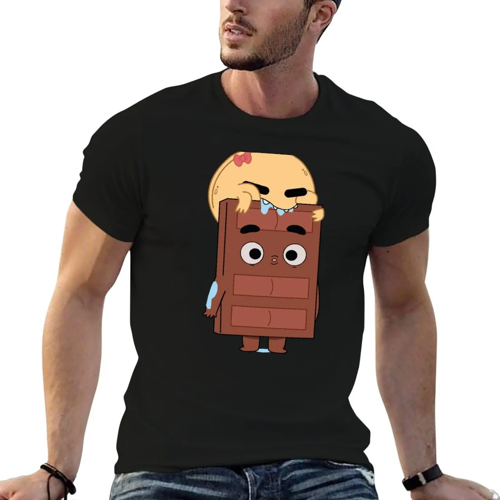 Pancake Devours Choco Affection T-Shirt man t shirts high quality luxury brand man t shirt graphic man t shirts cotton T-shirt
Pancake Devours Choco Affection T-Shirt man t shirts high quality luxury brand man t shirt graphic man t shirts cotton T-shirt