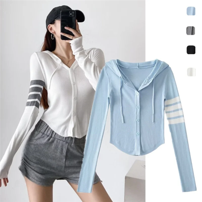 Street Sle Long Sve Вязаная толстовка с капюшоном V-Ne на пуговицах Slim Fit Открытый кардиган Модный дизайн Повседневная одежда для женщин
Street Sle Long Sve Вязаная толстовка с капюшоном V-Ne на пуговицах Slim Fit Открытый кардиган Модный дизайн Повседневная одежда для женщин