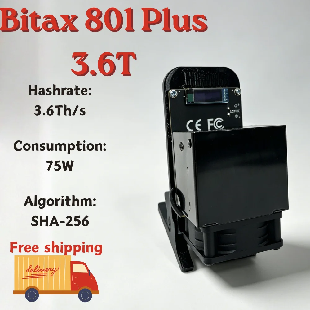 Bitaxe 801 Plus 3.6Th/s Silent ASIC Miner, Ultra Quiet 75W Low Power BM1370 SHA256 Bitcoin Miner 2.4G WiFi Open Source Home Mini
Bitaxe 801 Plus 3.6Th/s Silent ASIC Miner, Ultra Quiet 75W Low Power BM1370 SHA256 Bitcoin Miner 2.4G WiFi Open Source Home Mini
