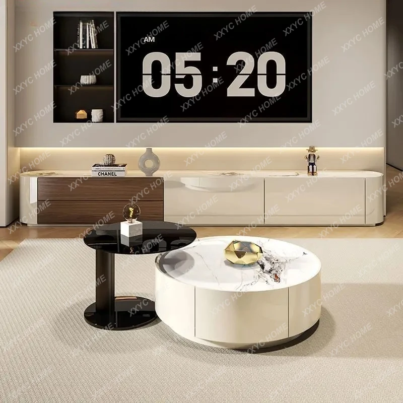 LXLight luxury TV cabinet storage integrated floor-to-ceiling TV cabinet coffee table combination modern and simple
LXLight luxury TV cabinet storage integrated floor-to-ceiling TV cabinet coffee table combination modern and simple
