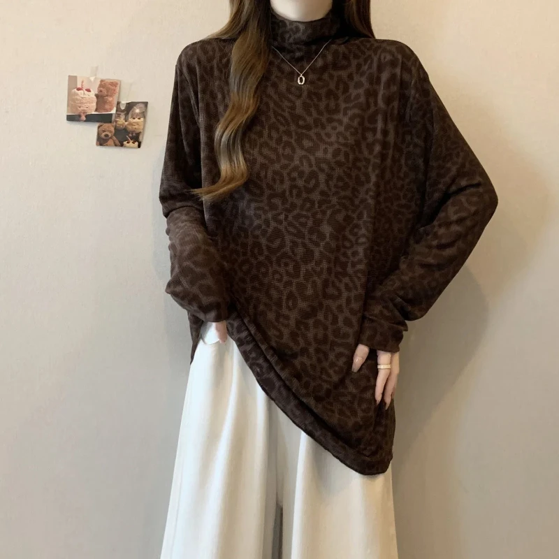 Plus Size Korean Youth T Shirts Spring Autumn New Leopard Print Street Casual Loose Tops Trend Vintage Fashion Women Clothing
Plus Size Korean Youth T Shirts Spring Autumn New Leopard Print Street Casual Loose Tops Trend Vintage Fashion Women Clothing