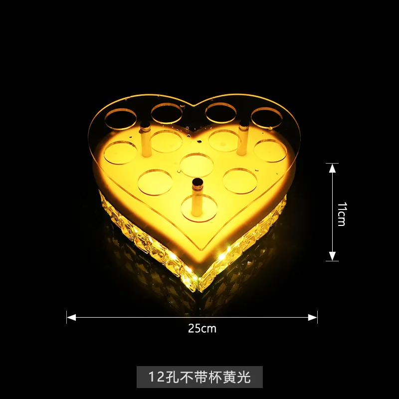 LED Light Up Crystal Shot Glass Rack, Stainless Steel Base for Drinking Game, Round Heart Shape Bar Party Display Stands
LED Light Up Crystal Shot Glass Rack, Stainless Steel Base for Drinking Game, Round Heart Shape Bar Party Display Stands