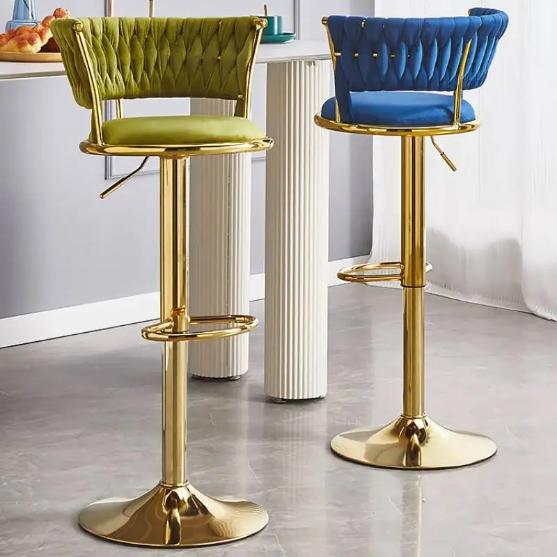 Feature Velvet Bar Chairs Luxury Living Room Design Ergonomic Nordic Bar Chairs Kitchen Modern High Barkrukken Furniture SR50BC
Feature Velvet Bar Chairs Luxury Living Room Design Ergonomic Nordic Bar Chairs Kitchen Modern High Barkrukken Furniture SR50BC