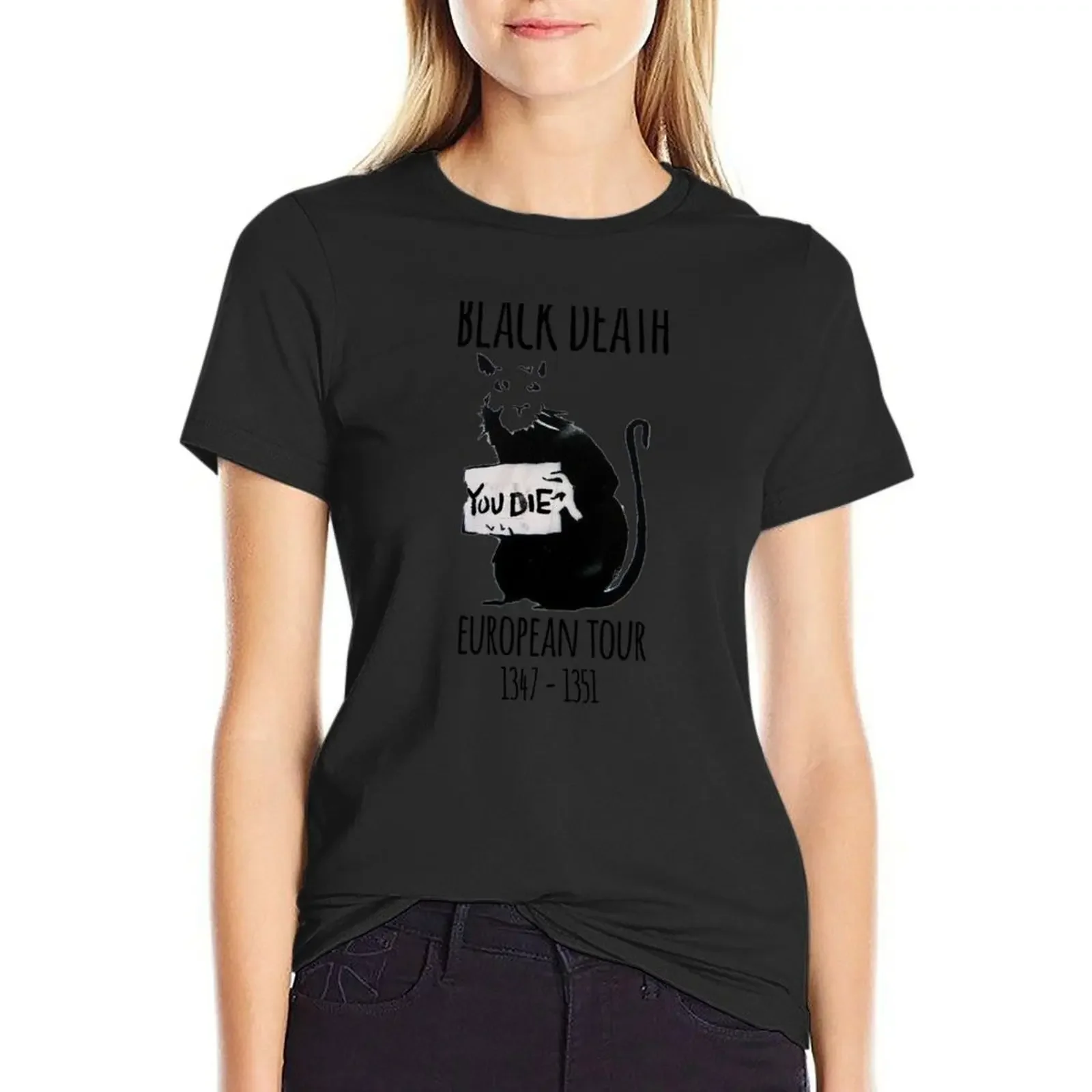 Black Death Plague Tour - Bring Out Your Dead T-Shirt Female clothing heavyweights tops workout shirts for Women
Black Death Plague Tour - Bring Out Your Dead T-Shirt Female clothing heavyweights tops workout shirts for Women