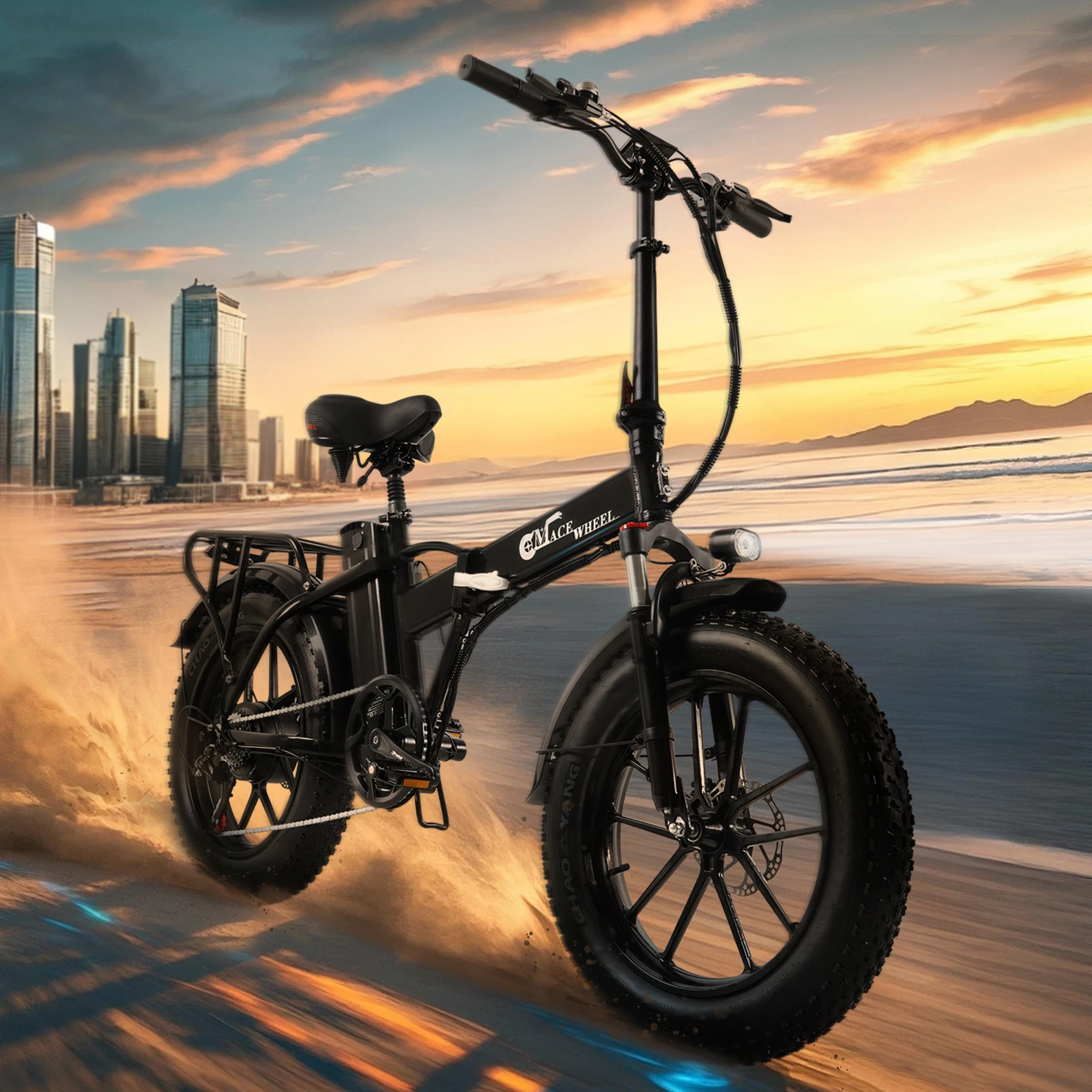 CMACEWHEEL Electric Bicycle 500W Folding Electric Bike 18AH Ebike 20*4.0" Fat Tire E-Mountain Bike
CMACEWHEEL Electric Bicycle 500W Folding Electric Bike 18AH Ebike 20*4.0" Fat Tire E-Mountain Bike