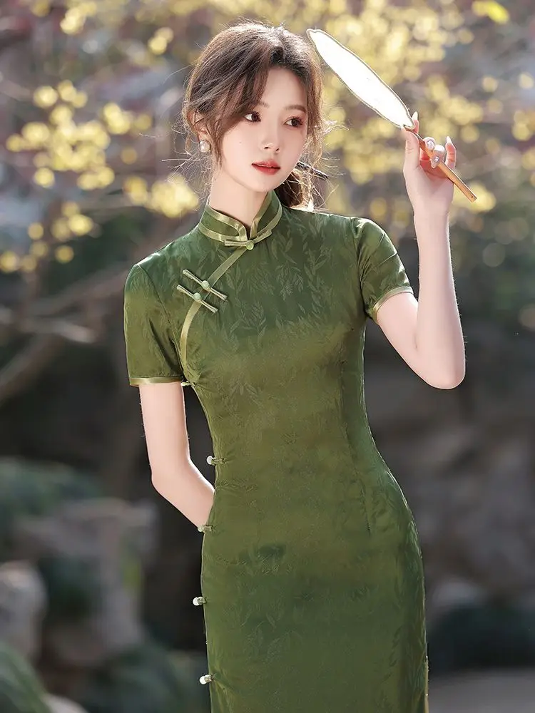 Yourqipao Green Improved Cheongsam Evening Dresses Young Style New Chinese Style Dress 2023 Women Chinese Traditional Dress
Yourqipao Green Improved Cheongsam Evening Dresses Young Style New Chinese Style Dress 2023 Women Chinese Traditional Dress