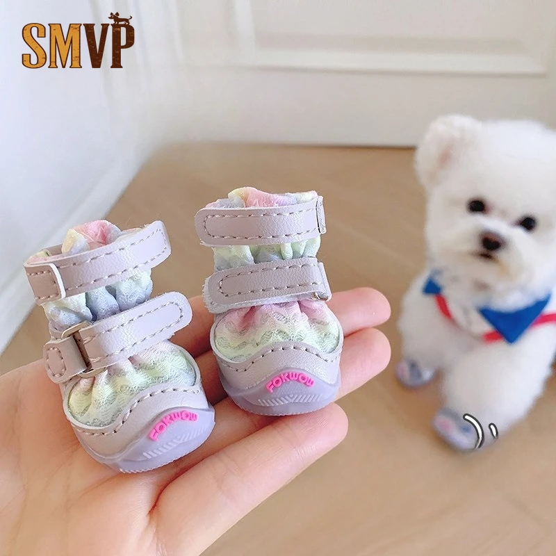 Breathable Mesh Dog Shoes Anti Slip No-Fall Puppy Boots All Season Paw Protectors for Small Dogs Pet Outdoor Supplies
Breathable Mesh Dog Shoes Anti Slip No-Fall Puppy Boots All Season Paw Protectors for Small Dogs Pet Outdoor Supplies