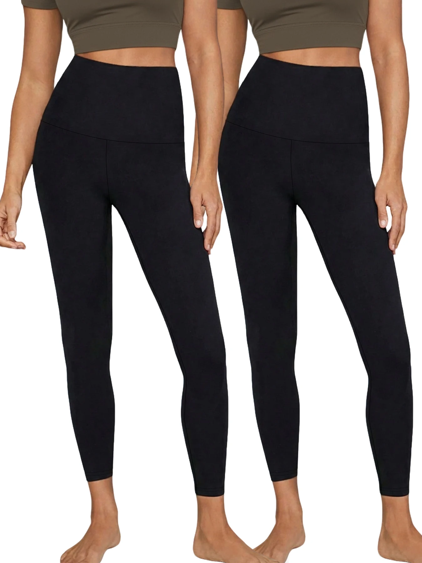 2 Pack Women's Super Soft Leggings High Waisted Tummy Control No See Through Workout Yoga Running Athletic Push Up Gym Leggings
2 Pack Women's Super Soft Leggings High Waisted Tummy Control No See Through Workout Yoga Running Athletic Push Up Gym Leggings