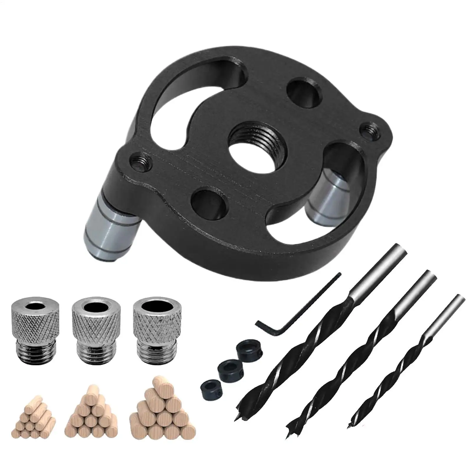 Self Centering Dowel Jig Adjustable Drill Guide Handheld Hole Locator Tool For Woodworkers Remodelers Contractors Carpenters
Self Centering Dowel Jig Adjustable Drill Guide Handheld Hole Locator Tool For Woodworkers Remodelers Contractors Carpenters
