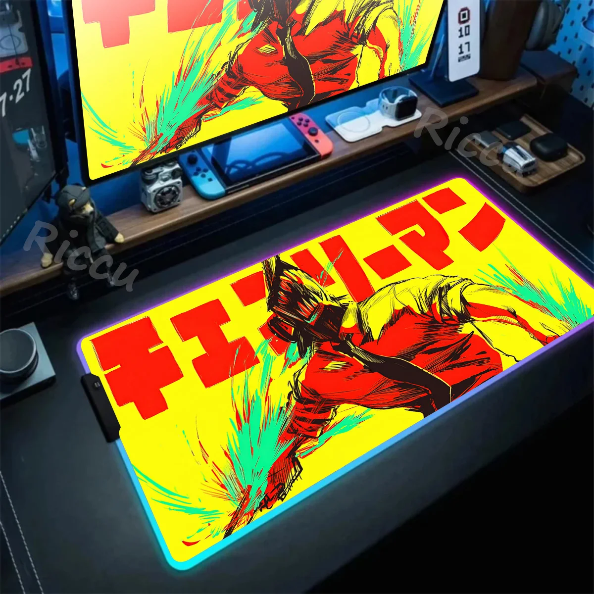 Chainsaw man Rubber Mouse Pad soft Keyboard Mat RGB Non-Slip Mouse Mat LED Accessories Gaming Mousepad Game Locking Edge Carpet
Chainsaw man Rubber Mouse Pad soft Keyboard Mat RGB Non-Slip Mouse Mat LED Accessories Gaming Mousepad Game Locking Edge Carpet