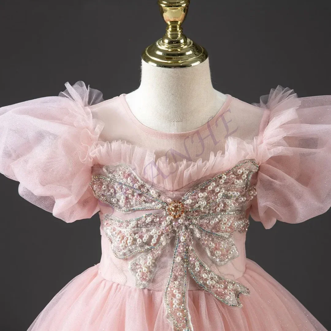 JDY Customized Luxury Dusty Pink Flower Girl Dress Dubai Pearls Beading Princess Prom Gown for Kids Wedding Birthday Party Show
JDY Customized Luxury Dusty Pink Flower Girl Dress Dubai Pearls Beading Princess Prom Gown for Kids Wedding Birthday Party Show