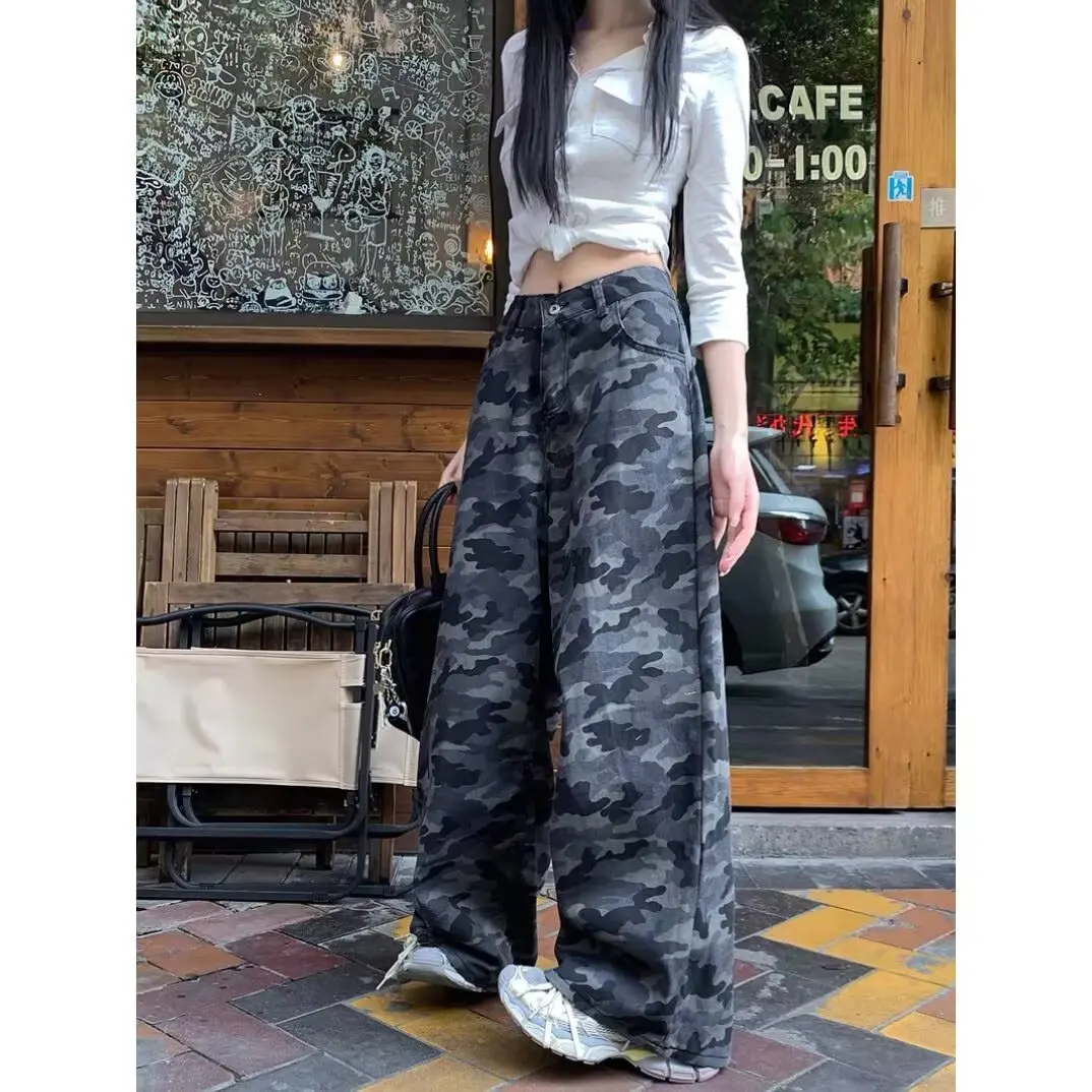 2025 Y2K Fashion Washed Camouflage Multi Pockets Baggy Jeans Cargo Pants For Women Clothes Wide Leg Loose Lady Trousers
2025 Y2K Fashion Washed Camouflage Multi Pockets Baggy Jeans Cargo Pants For Women Clothes Wide Leg Loose Lady Trousers