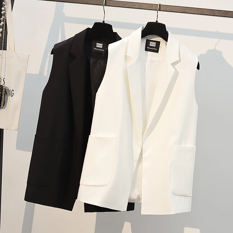 White Suit Jaet Vest Women's Outerwear oulder Pad Thin Tank Top Large Size Vest Cotton Color Commute Sle Vest
White Suit Jaet Vest Women's Outerwear oulder Pad Thin Tank Top Large Size Vest Cotton Color Commute Sle Vest