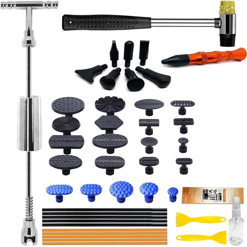 Car Body Dent Repair Tool Kit With Sliding Hammer T-Shaped Bar Tooth Puller Suitable For Car Body Repair
Car Body Dent Repair Tool Kit With Sliding Hammer T-Shaped Bar Tooth Puller Suitable For Car Body Repair